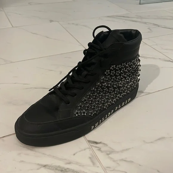 Philipp Plein Studded Skulls Accent Chelsea Jodhpur Boots 11 44 Italy Moto Biker Philipp Plein | Shoes | Philipp Plein Studded Skulls Accent  main image 4